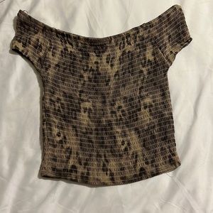 Tie-dye stretch crop top